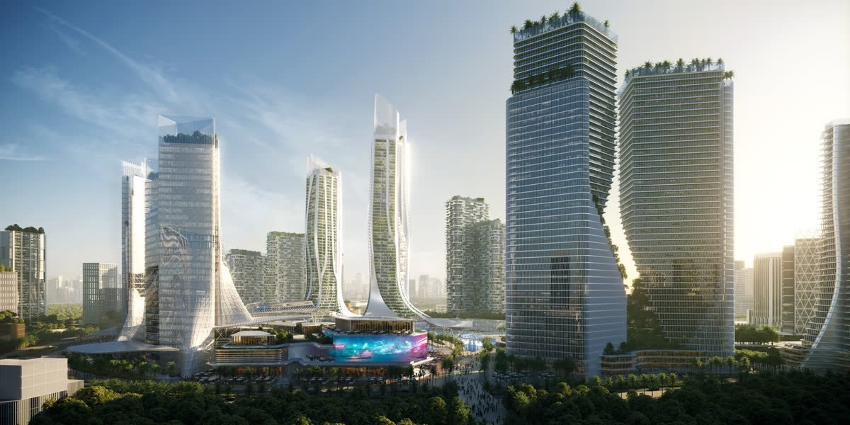 أبراج ومركز مدينة المستقبل — سكايلاين نهاري